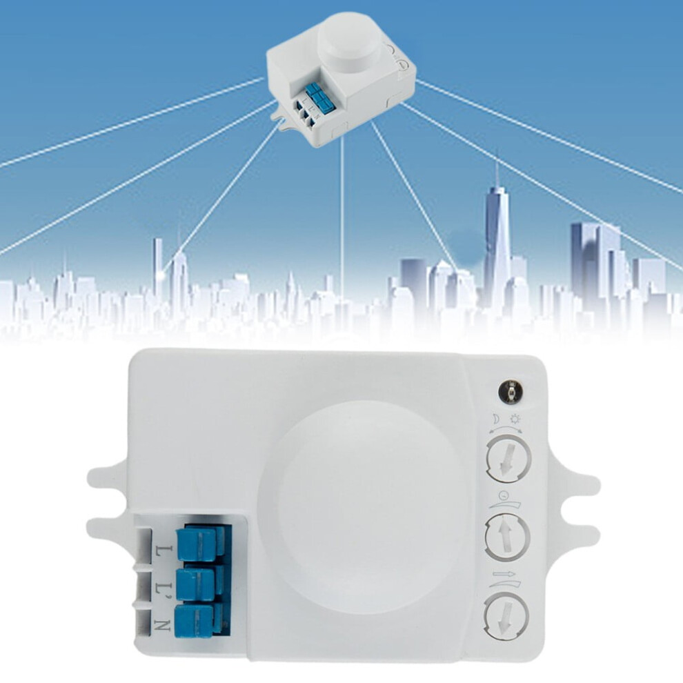 Microwave Motion Sensor Motion Detector Adjustable Ip20 For 360Âº 9365509125922