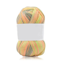 1Pc 50g Per Skein Soft Bamboo Crochet Cotton Knitting Baby Knit Wool Yarn #29 Yellow&orange