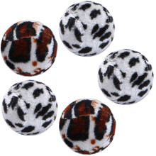 Animal-Wrapped Tennis Balls for Cats 5 Pcs