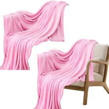 Pink Fleece Throw Blanket 59x79 in