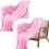 Pink Fleece Throw Blanket 59x79 in 1