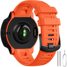 Kompatybilny z Garmin Instinct, miękki silikonowy pasek do zegarka 22 mm do Instinct, Instinct2, Solar, Tactical, Tide i Esports