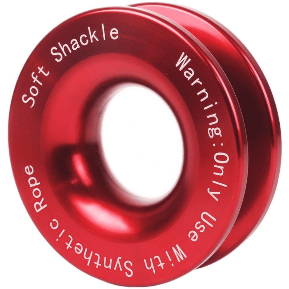 55000Lbs Winch Rope Synthetic Soft Shackle+Recovery Ring Set Rugged Shackles 9365509126745