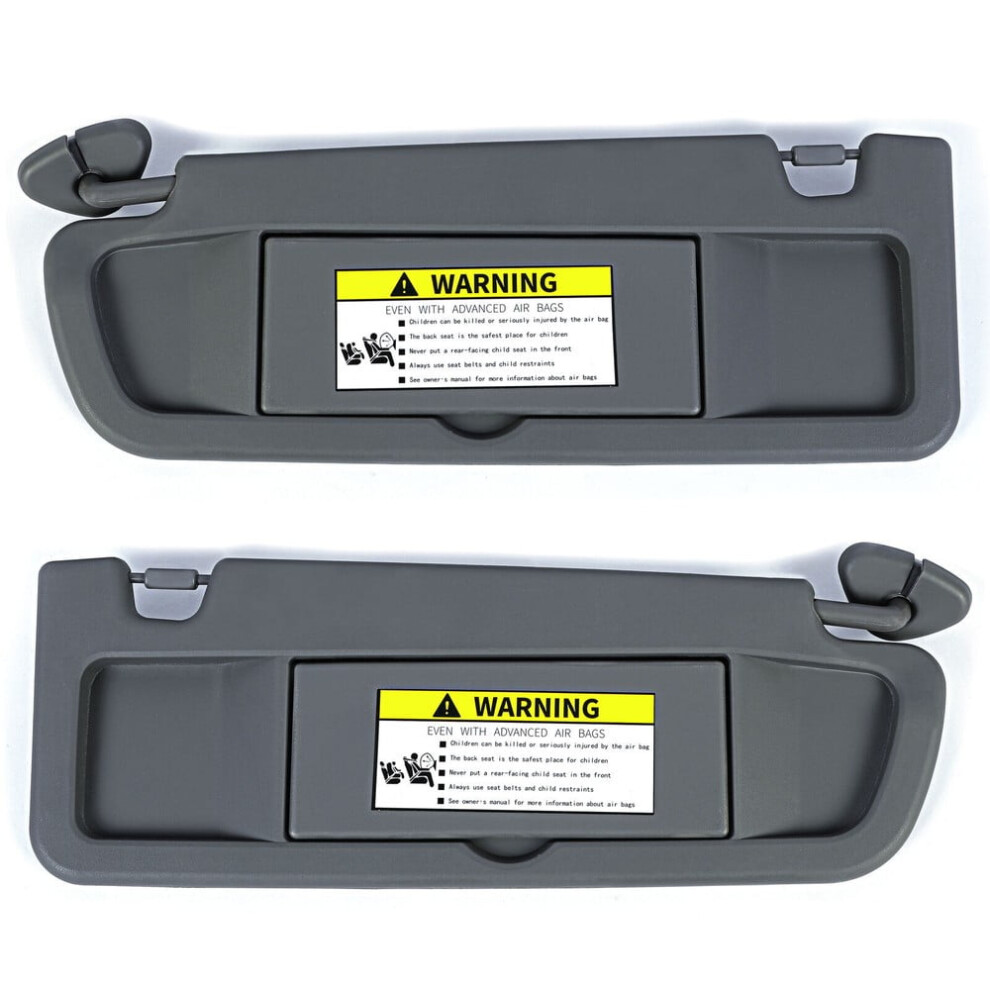 Pair Sun Visor For 2006-2011 Honda Civic Visors Left & Right Visor Set Dark/Gray 9365509126295