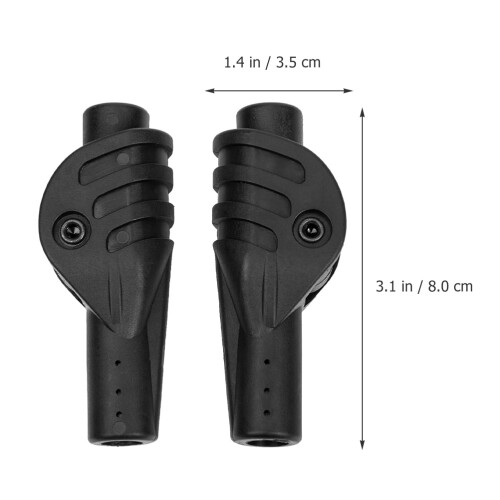 Tent Support Pole Tent Support Rod Connectors Black 2Pcs