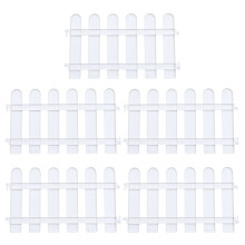 5Pcs Trädgårdspalissad Plast Vit Landskapsvägpaneler