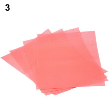 4 Pcs Anti-fouling Cushion Freezer Pad Kitchen Refrigerator Mat Pink