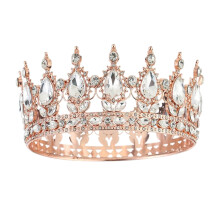 Rhinestone Wedding and for Women Party Hair Accessories Birthday Bridal for Women and Girls Headbands for Bridal, for Wedding and Party,A-Rose Gold