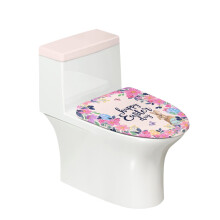Set de capace de toaletă de Paște și set de capace de toaletă cu material elastic din poliester, îngrijire ușoară