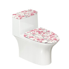 Elastic Bottom Polyester Toilet Dust Cover Set Adjustable Lid Cover Set for Toilet & Stays in Place for Bathroom Accessories
