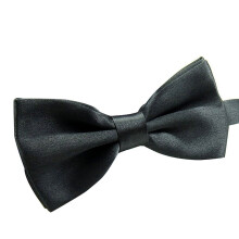 Solid Color Wear Easily Polyester Adjustable Pre Tied for Formal Occasions Navy Blue