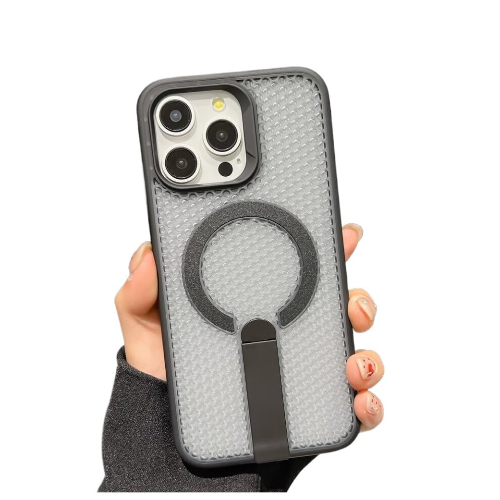 Slim Magnetic Phone Cover With Builtin Stand Heat Dissipation Antifingerprint For Samsung S25 Ultra Black 9092120169454