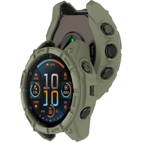 Θήκη ρολογιού Garmin Fenix8 (43/47/51mm), μαλακό κάλυμμα PC με αντιπτώσεις, κοίλος σχεδιασμός