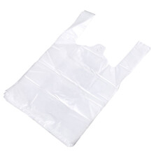 Food Storage 100Pcs 20X30Cm White Food Grade Bag With Handle Food Packaging Bag For Greatmarket Store Grocery
