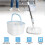 180-Drehmopp und Eimer mit Auswringer-Set, Mikrofaser-Mopp- und Eimer-Set mit Wassertrennsystem 1