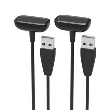 Cavo di ricarica compatibile con Fitbit Luxe e Charge5, cavo di ricarica rapida USB magnetico da 1 metro con pulsante di ripristino – Confezione da