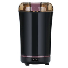Moulin à Café Électrique, Moteur Puissant de 150 W, Mouture Ultra-Fine, Utilisation Simplifiée, Design Compact, Noir, Prise Américaine