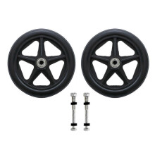 ruedas delanteras universales para silla de ruedas de 6/7/8 pulgadas, neumáticos macizos de repuesto, accesorios duraderos.
