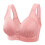 Women Bra Lace Front Button Shaping Cup Adjustable Shoulder Strap Large Size Underwire Bras 1