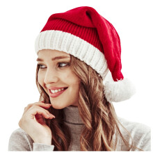Winter Wool Ball Parent-Child Knitted Hat Lattice Mother Baby Christmas Warm Hat