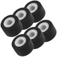 12 Pcs Pinch Roller Cassette Tape Radio Bearing Roller 0.9x0.62cm Black
