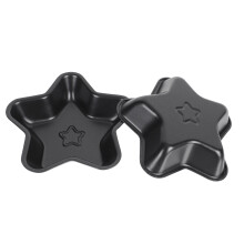 2 Pcs Cake Making Mold Shape Cookie Molds for Baking Pans Shapes Black