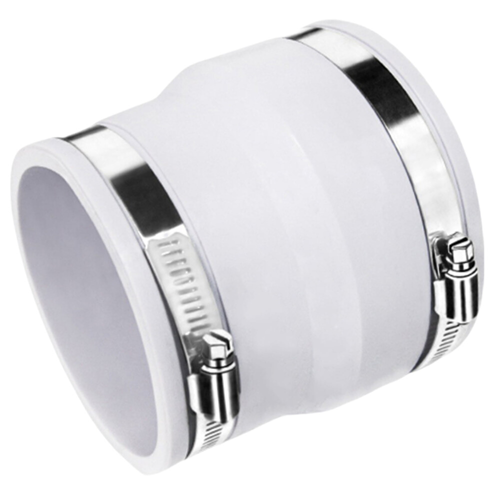 Comeet Duct Connector,Round To Oval Duct Connector With Steel Clamp For Recessed Dryer Exhaust Tube Vent Ventilation Hose Connector 9479868014367