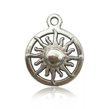 10/15pcs Sun Moon Star Antique Silver Charms Pendants for Jewelry Making DIY-10# 10pcs moon 1619mm