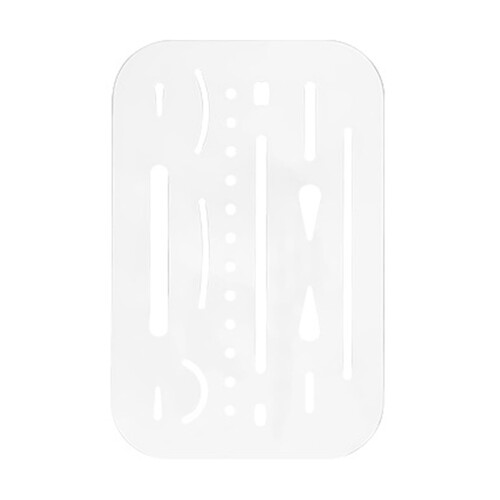 Erasing Shield Stainless Steel Drawing Template Shield Drafting Tool Metal Eraser Shield Tool for Drawing Engineering