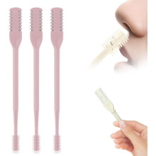 2-in-1 Nose Hair Trimmer Set (3/6/12 pcs), 360 Rotating, Double-Sided, with Case — Travel Essential, Unisex
