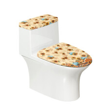 Toilet Seat Covers Set Pack of 2 Polyester Reusable for Family