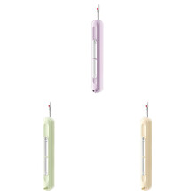 Plug-In 2-in-1 Needle Threader & Seam Ripper – Stretchable Hand Sewing Tool for Crafting, Quilting, Knitting (4.13in Compact Design)