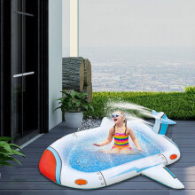 (Airplane) Splash Pad for Baby Pool Party Play