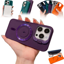 Magnetic Silicone Case for iPhone 16 Pro with Lens Holder, Slim Soft‑Touch Grip and Precise Cutouts