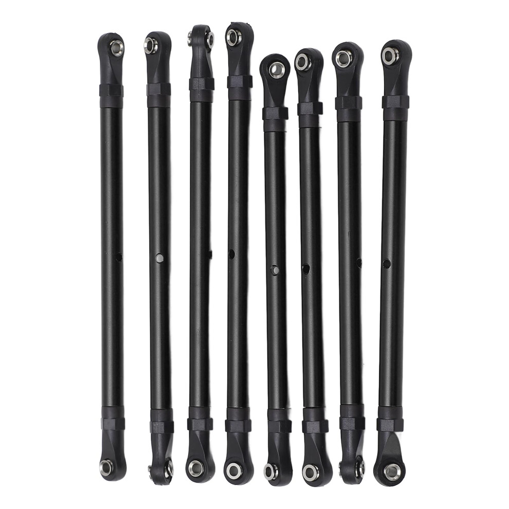 Link Rod Kit 313Mm Rc Aluminum Linkage Rod Set Durable Alloy Performance Upgrade Parts For Scx10 Black 9092120169706