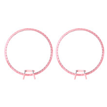 2 Stück Kunststoff-Nährahmen, verstellbarer-Rosa