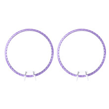 Cerceaux de broderie réglables, 2 pièces, avec mécanisme-Violet