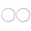 Cerceaux de broderie réglables, 2 pièces, avec mécanisme-Violet 1