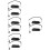 8pcs Stylus Lanyard Tether Set for Tablet Pens, Anti‑Drop Secure Attachment, Easy Loop Strap 1
