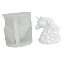 Horse Figurine Silicone Molds for Candle Soap-Unicornn mold