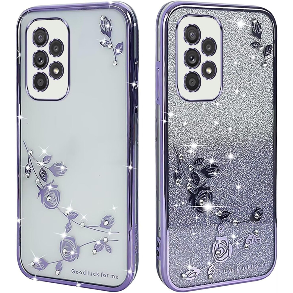 Glitter Phone Case For Meizu 20 Pro, Shockproof Soft Tpu Slim Bling Diamond Cover With Sparkle Finish Purple 9092120170818