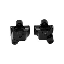 2 Stück Aluminiumlegierung Front-C-Hubs für 1/18 Mini T 2.0 RC Auto, schwarz