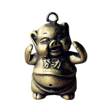 Figurine de cochon en laiton Miniature, ornement-N2