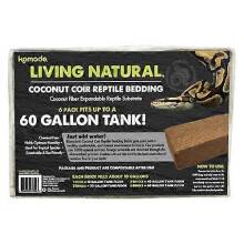 Komodo Living Natural Coconut Coir Reptile Bedding Brick, 1 Each/6 Pack