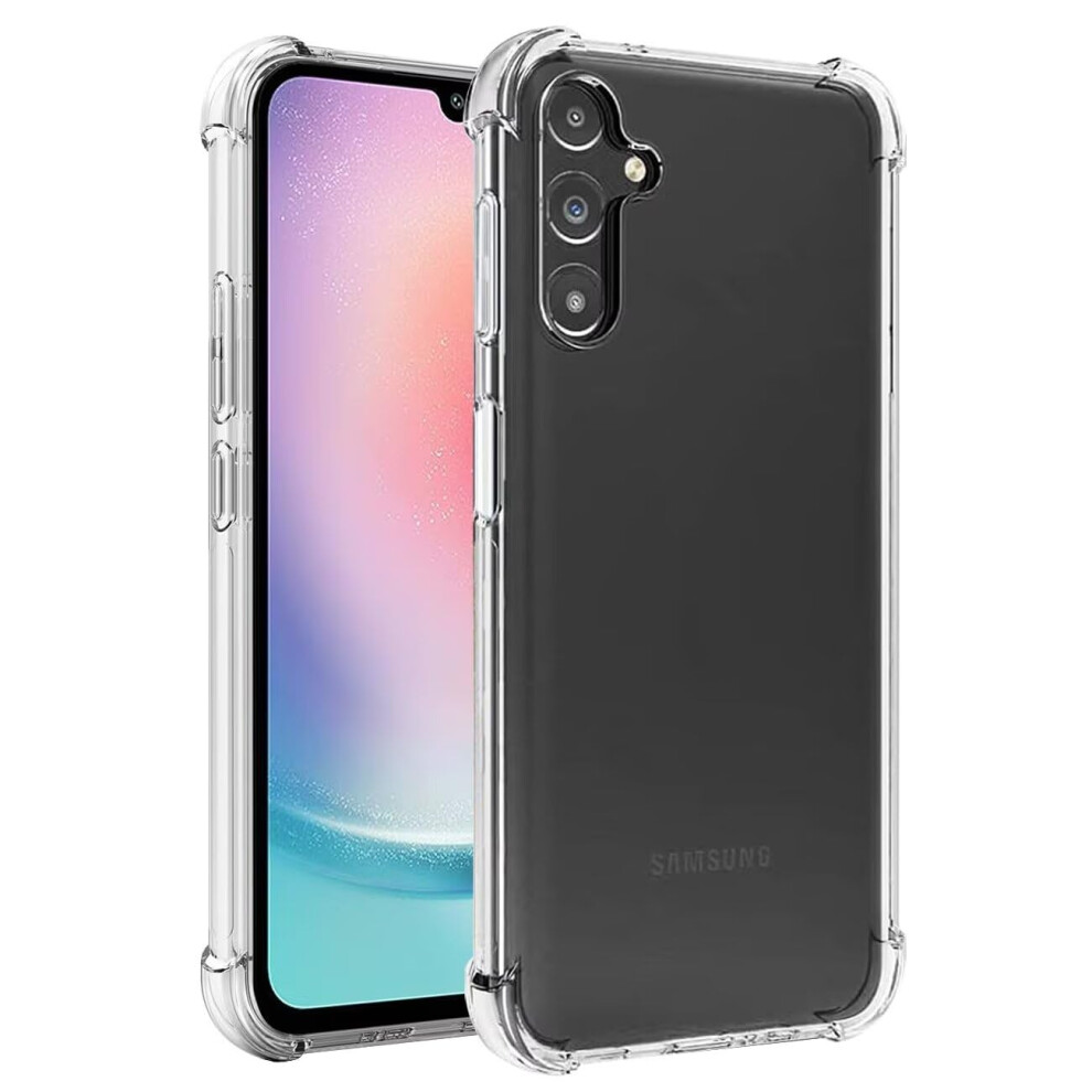 Clear Tpu Slim Protective Case For Samsung Galaxy A24 4G, Transparent Shockproof Bumper Cover 6.5 Inch 9092120172782