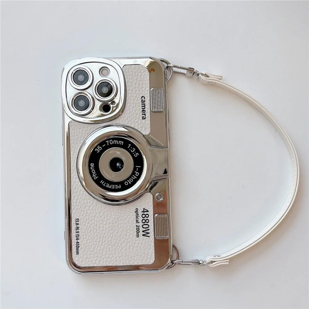 Leather Case For Iphone 15 Pro With Full Camera Protection And Slim ScratchâResistant Finish White 9771547547846
