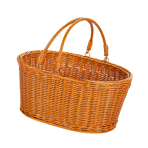 Large Capacity Oval Handwoven Basket For Organizing-L round