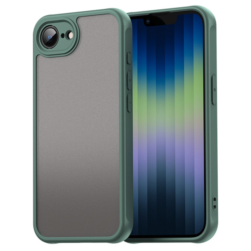 Military Grade Shockproof Case For Iphone 16E, Slim Antifingerprint Matte Cover With Raised Edges, Green 9092120170559