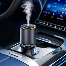 Smart Car Air Freshener with RGB Music Sync Lights, Ultrasonic Diffuser, Auto On/Off, 150ML Capacity, Cologne