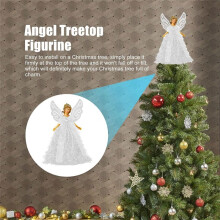 Estátua de Natal Pingente Natal Voador Anjo Fada Estátua Decorações de Natal